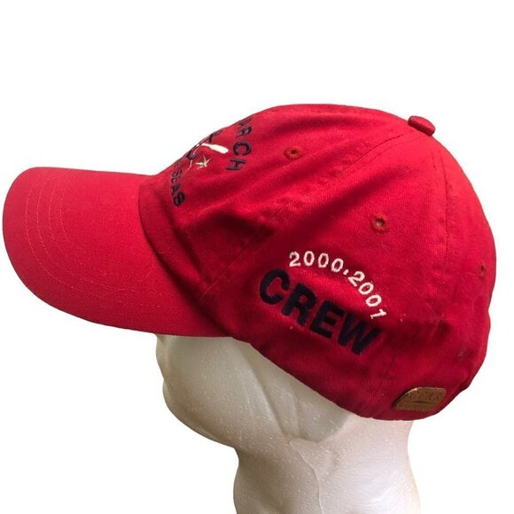 Monarch of the Seas Crew Hat 2000-2001 Red Embroidered Authentic Gear EUC - Picture 3 of 7